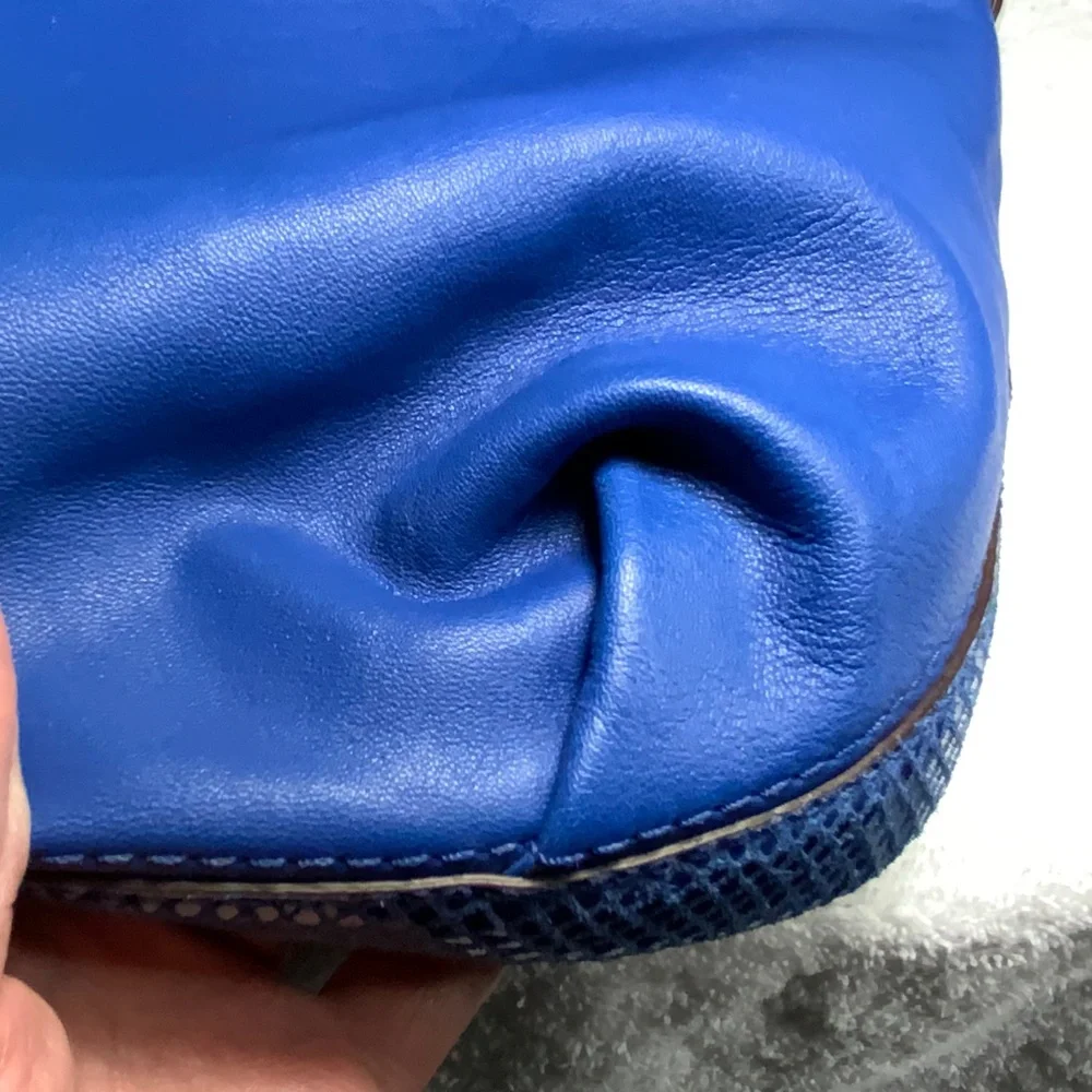 Coach Penelope Blue Leather Hobo Shoulder Bag - F16535